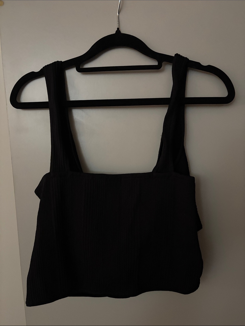 Dynamite Black Ribbed Draped Tank - Picture 4 of 4